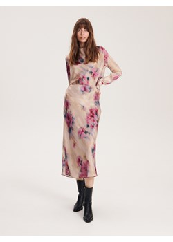 Reserved - Wzorzysta spódnica midi - wielobarwny ze sklepu Reserved w kategorii Spódnice - zdjęcie 162525689