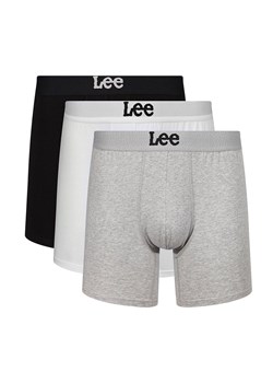 Lee 3-pack bawełniane bokserki męskie long Lind, Kolor biało-szaro-czarny, Rozmiar S, LEE ze sklepu Primodo w kategorii Majtki męskie - zdjęcie 162532969
