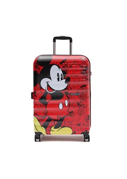 Średnia Twarda Walizka American Tourister Wavebreaker Disney 85670-6976-1CNU Mickey Comics Red ze sklepu eobuwie.pl w kategorii Walizki - zdjęcie 162533666