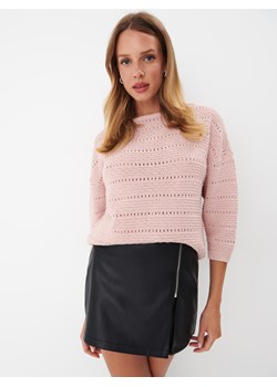 Mohito - Różowy sweter - pastelowy różowy ze sklepu Mohito w kategorii Swetry damskie - zdjęcie 162536569