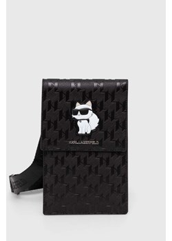 Karl Lagerfeld pokrowiec na telefon kolor czarny ze sklepu ANSWEAR.com w kategorii Etui - zdjęcie 162544627