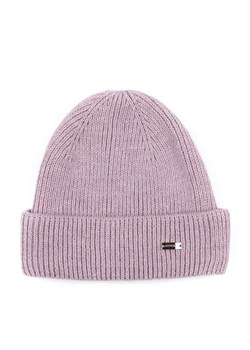 Damska czapka wywijana fioletowa ze sklepu WITTCHEN w kategorii Czapki zimowe damskie - zdjęcie 162549345