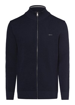 Gant Kardigan męski Mężczyźni Bawełna niebieski marmurkowy ze sklepu vangraaf w kategorii Swetry męskie - zdjęcie 162558928