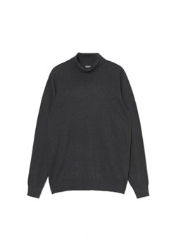 Cropp - Ciemnoszary sweter z golfem - szary ze sklepu Cropp w kategorii Swetry męskie - zdjęcie 162569326