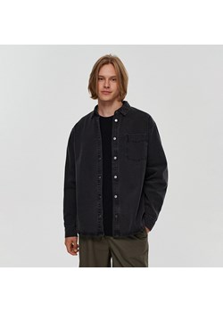 Jeansowa kurtka koszulowa czarna - Czarny ze sklepu House w kategorii Kurtki męskie - zdjęcie 162569395