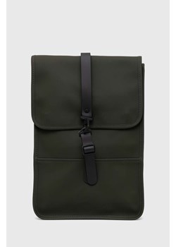 Rains plecak 13020 Backpacks kolor zielony duży gładki ze sklepu PRM w kategorii Plecaki - zdjęcie 162574496