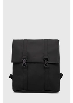 Rains plecak 13310 Backpacks kolor czarny duży gładki ze sklepu PRM w kategorii Plecaki - zdjęcie 162574506