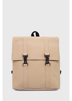 Rains plecak 13310 Backpacks kolor beżowy duży gładki ze sklepu PRM w kategorii Plecaki - zdjęcie 162574508