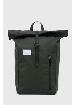 Sandqvist plecak Dante kolor zielony duży gładki SQA2198 ze sklepu PRM w kategorii Plecaki - zdjęcie 162574528