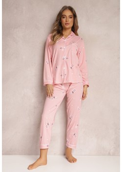 Różowy Komplet Piżamowy Hepheimon ze sklepu Renee odzież w kategorii Piżamy damskie - zdjęcie 162575129