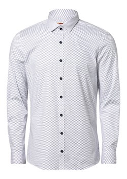 Finshley & Harding Koszula męska Mężczyźni Super Slim Fit Bawełna biały wzorzysty ze sklepu vangraaf w kategorii Koszule męskie - zdjęcie 162575558