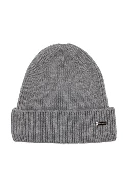 Damska czapka wywijana ciemny szara ze sklepu WITTCHEN w kategorii Czapki zimowe damskie - zdjęcie 162580907