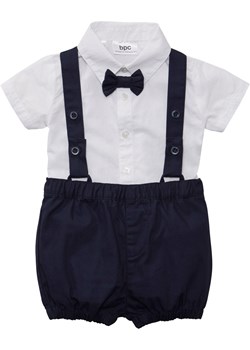 Koszula niemowlęca + mucha + spodnie (3 części) ze sklepu bonprix w kategorii Ubranka do chrztu - zdjęcie 162609957
