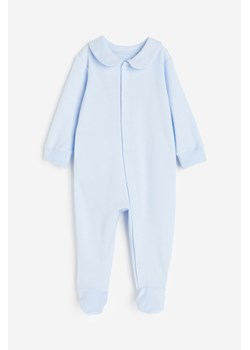 H & M - Piżama jednoczęściowa z pełnymi stópkami - Niebieski ze sklepu H&M w kategorii Pajacyki - zdjęcie 162628405
