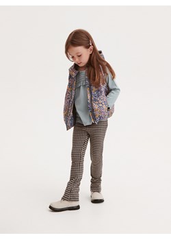 Reserved - Spodnie flare z wiskozą - ciemnoszary ze sklepu Reserved w kategorii Spodnie i półśpiochy - zdjęcie 162631335