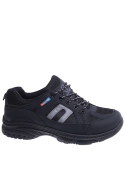 Czarne sportowe buty męskie trekkingowe /D2-1 14920 T430/ ze sklepu Pantofelek24.pl w kategorii Buty trekkingowe męskie - zdjęcie 162631399