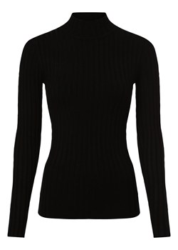 mbyM Damska koszulka z długim rękawem Kobiety Sztuczne włókno czarny jednolity ze sklepu vangraaf w kategorii Bluzki damskie - zdjęcie 162639315