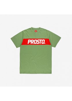 Męski t-shirt z nadrukiem Prosto Klassio - zielony ze sklepu Sportstylestory.com w kategorii T-shirty męskie - zdjęcie 162641818