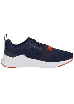 Buty Puma Wired Run Jr 374214 21 niebieskie ze sklepu ButyModne.pl w kategorii Buty sportowe dziecięce - zdjęcie 162642479