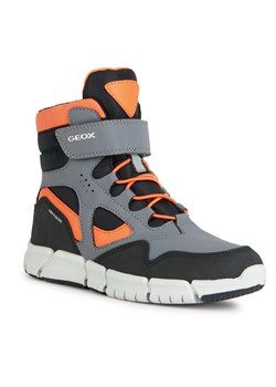 Śniegowce Geox J Flexyper Boy B Abx J369XB 0CEFU C0036 S Grey/Orange ze sklepu eobuwie.pl w kategorii Buty zimowe dziecięce - zdjęcie 162644046