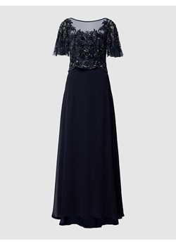 Sukienka wieczorowa z kwiatowym haftem ze sklepu Peek&Cloppenburg  w kategorii Sukienki - zdjęcie 162693865