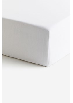 H & M - Prześcieradło z gumką - Biały ze sklepu H&M w kategorii Prześcieradła - zdjęcie 162701265