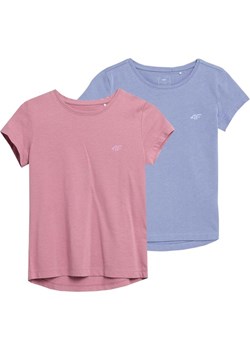 Koszulki dziewczęce 4FJAW23TTSHF0816 2szt 4F ze sklepu SPORT-SHOP.pl w kategorii Bluzki dziewczęce - zdjęcie 162703188