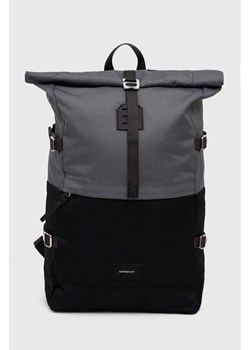 Sandqvist plecak Bernt kolor szary duży wzorzysty SQA2054 ze sklepu PRM w kategorii Plecaki - zdjęcie 162705607
