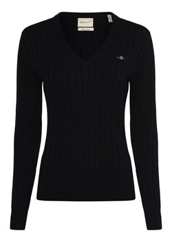 Gant Sweter damski Kobiety Bawełna granatowy jednolity ze sklepu vangraaf w kategorii Swetry damskie - zdjęcie 162706479