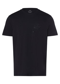 Armani Exchange T-shirt męski Mężczyźni Bawełna granatowy nadruk ze sklepu vangraaf w kategorii T-shirty męskie - zdjęcie 162706505