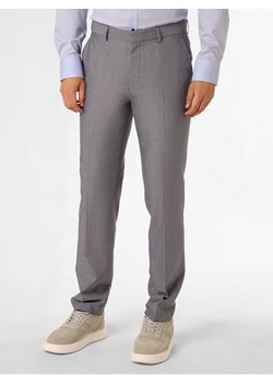 BOSS Męskie spodnie od garnituru modułowego Mężczyźni Regular Fit Sztuczne włókno niebieski marmurkowy ze sklepu vangraaf w kategorii Spodnie męskie - zdjęcie 162706575