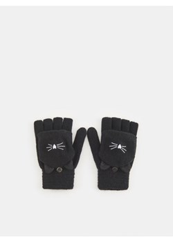 Sinsay - Rękawiczki mitenki - czarny ze sklepu Sinsay w kategorii Rękawiczki damskie - zdjęcie 162716456