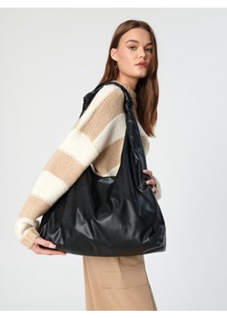 Sinsay - Torebka z imitacji skóry - czarny ze sklepu Sinsay w kategorii Torby Shopper bag - zdjęcie 162716515