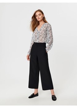 Sinsay - Spodnie materiałowe high waist - czarny ze sklepu Sinsay w kategorii Spodnie damskie - zdjęcie 162716635