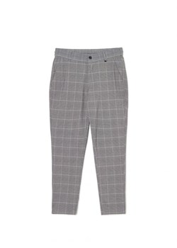 Cropp - Szare spodnie chino slim w kratę - jasny szary ze sklepu Cropp w kategorii Spodnie męskie - zdjęcie 162720568