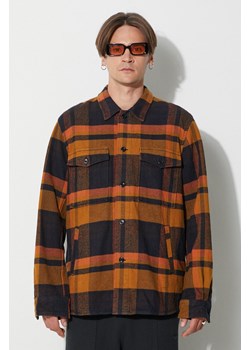 Norse Projects koszula bawełniana Julian Organic Heavy Twill Overshirt męska kolor żółty relaxed z kołnierzykiem klasycznym N40-0629-7004 ze sklepu PRM w kategorii Koszule męskie - zdjęcie 162725986