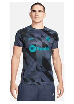Męska przedmeczowa koszulka piłkarska Nike Dri-FIT FC Barcelona Academy Pro (wersja trzecia) - Niebieski ze sklepu Nike poland w kategorii T-shirty męskie - zdjęcie 162734777
