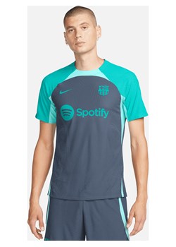 Męska dzianinowa koszulka piłkarska z krótkim rękawem Nike Dri-FIT ADV FC Barcelona Strike Elite - Niebieski ze sklepu Nike poland w kategorii T-shirty męskie - zdjęcie 162734778