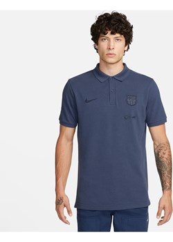 Męska koszulka piłkarska polo Nike FC Barcelona (wersja trzecia) - Niebieski ze sklepu Nike poland w kategorii T-shirty męskie - zdjęcie 162734789