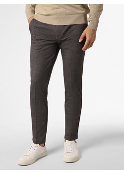 Finshley & Harding Spodnie Mężczyźni Sztuczne włókno szary w kratkę ze sklepu vangraaf w kategorii Spodnie męskie - zdjęcie 162738557