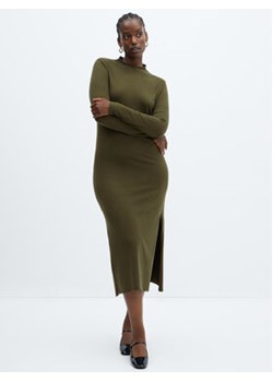 Mango Sukienka dzianinowa Barnacle 57015796 Zielony Regular Fit ze sklepu MODIVO w kategorii Sukienki - zdjęcie 162739129