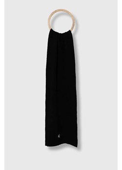 Calvin Klein Jeans szalik z domieszką wełny kolor czarny gładki ze sklepu ANSWEAR.com w kategorii Szaliki i chusty damskie - zdjęcie 162742406