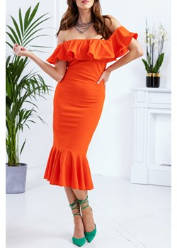 Sukienka FONBOLA ORANGE ze sklepu Ivet Shop w kategorii Sukienki - zdjęcie 162743499