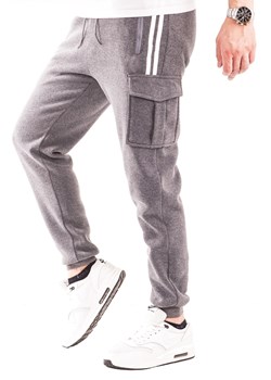 Spodnie dresowe 41211 szare ze sklepu Risardi w kategorii Spodnie męskie - zdjęcie 162745879