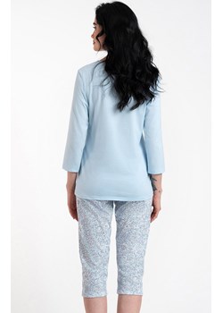 Piżama damska z rękawem i nogawką 3/4 Salli, Kolor niebieski, Rozmiar S, Italian Fashion - id: 177037 - marki Italian Fashion - 162748409 Piżama damska z rękawem i nogawką 3/4 Salli, Kolor niebieski, Rozmiar S, Italian Fashion ze sklepu Intymna w kategorii Piżamy damskie - zdjęcie 162748409