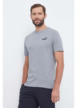 Puma t-shirt bawełniany kolor szary 586668 ze sklepu ANSWEAR.com w kategorii T-shirty męskie - zdjęcie 162750076