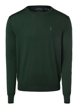 Polo Ralph Lauren Męski sweter z wełny merino Mężczyźni Wełna merino jodłowy jednolity ze sklepu vangraaf w kategorii Swetry męskie - zdjęcie 162750595