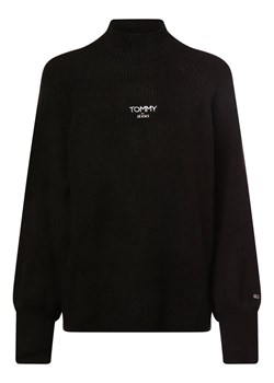 Tommy Jeans Sweter damski Kobiety czarny jednolity ze sklepu vangraaf w kategorii Swetry damskie - zdjęcie 162753905