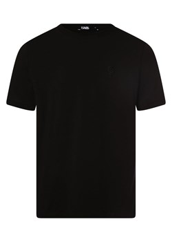 KARL LAGERFELD T-shirt męski Mężczyźni Bawełna czarny jednolity ze sklepu vangraaf w kategorii T-shirty męskie - zdjęcie 162753915