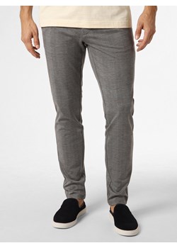 Only&Sons Spodnie Mężczyźni Sztuczne włókno szary w kratkę ze sklepu vangraaf w kategorii Spodnie męskie - zdjęcie 162753955